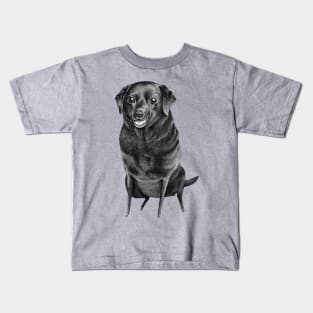 Black Labrador Kids T-Shirt